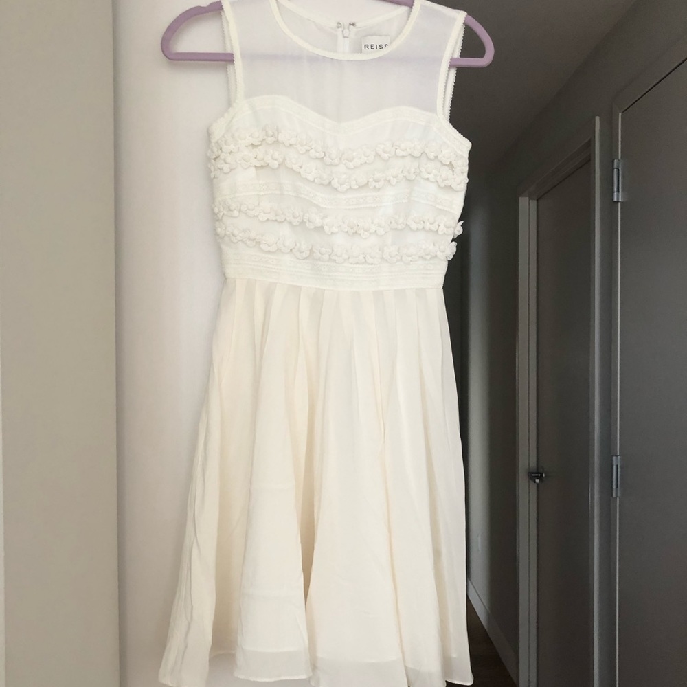 Reiss White silk dress 0